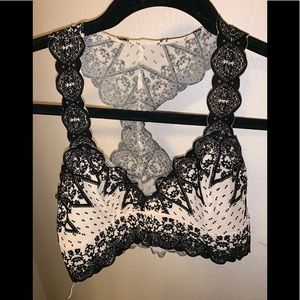 Free People velvet bralette NWT